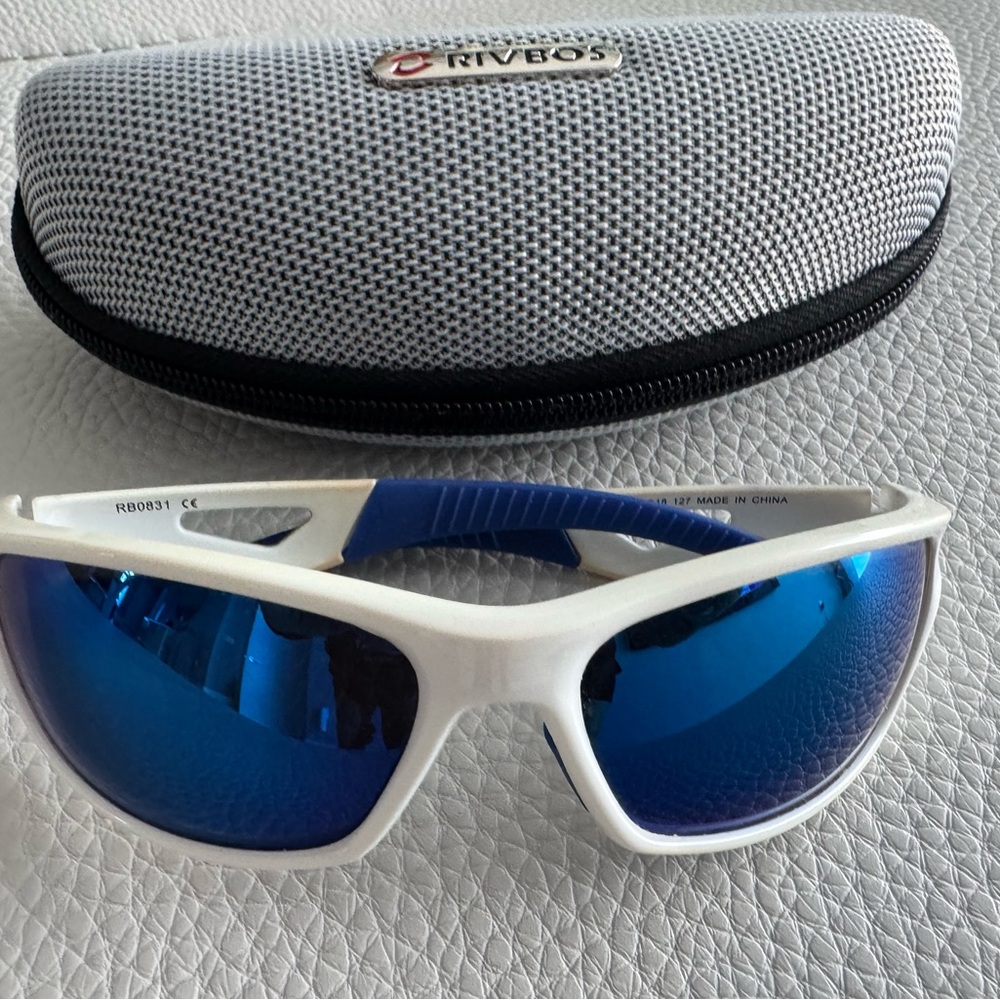White and Blue Women's Sunglasses